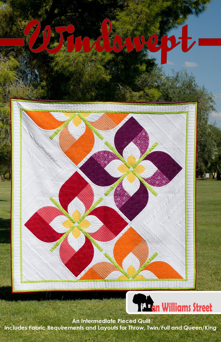 Windswept Modern Flower Quilt Pattern – On Williams Street