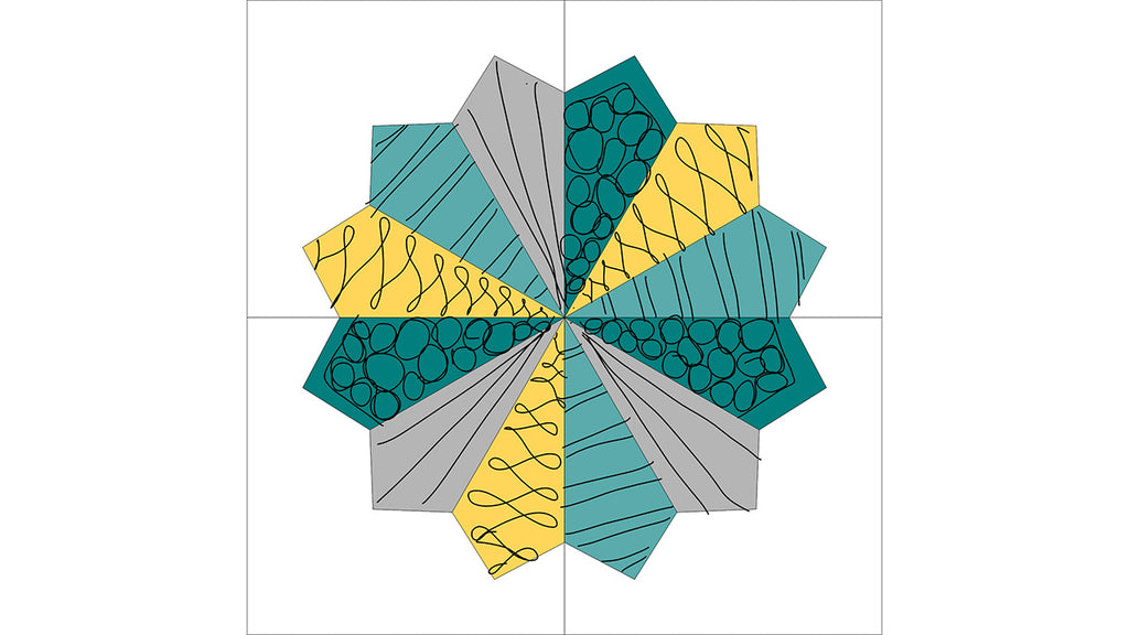 How to Quilt Dresden Blocks