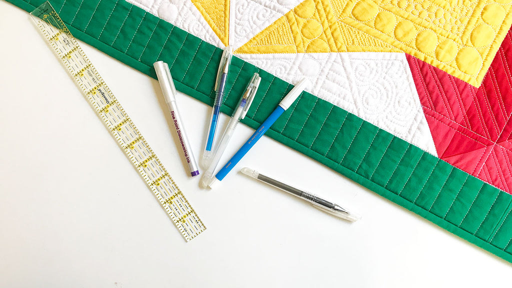 How to Mark a Quilt for Free Motion Quilting