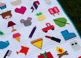 I Spy Book - A Modern Take on a Classic I Spy Quilt - 100 Foundation Paper Pieced Blocks