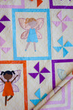 Pixie Dust - modern applique fairy quilt pattern