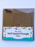 No Trim Half-Square Triangle Ruler and Pattern