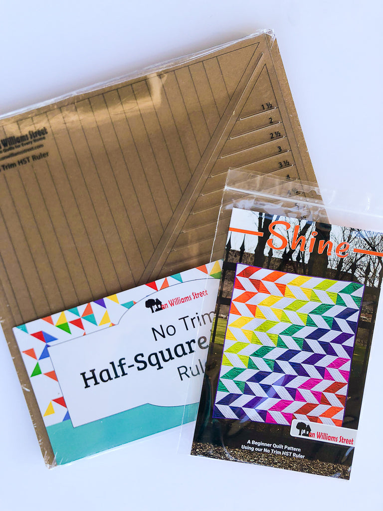 No Trim Half-Square Triangle Ruler and Pattern – On Williams Street