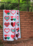 I Love You Modern Quilt Pattern - PDF Download