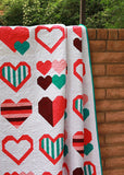I Love You Modern Quilt Pattern - PDF Download