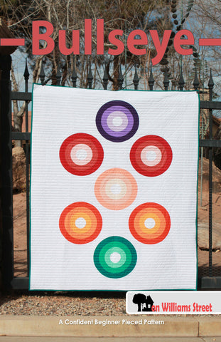 Bullseye Quilt Pattern - PDF Download