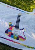 Rock Concert Modern Guitar Quilt Pattern