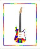 Rock Concert Modern Guitar Quilt Pattern