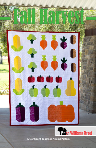 Fall Harvest Modern Quilt Pattern - PDF Download
