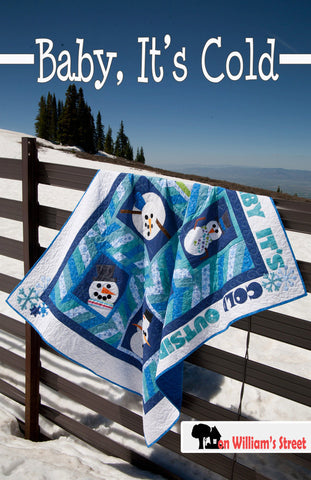 Baby it's Cold Modern Snowman Quilt Pattern